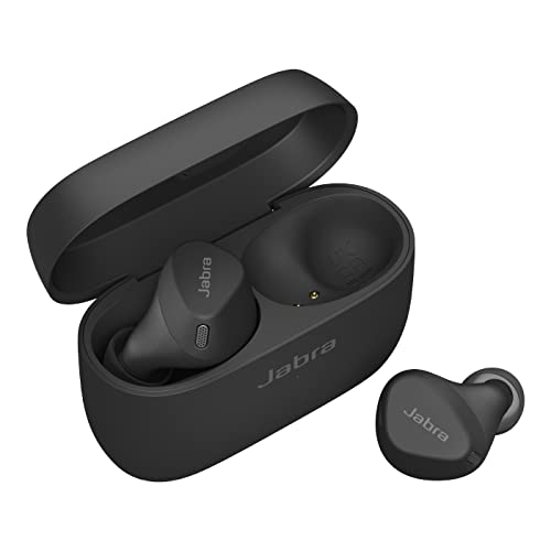 Jabra Elite 4 Active In Ear Bluetooth Earbuds - True Wireless Kopfhörer mit sicherem Sitz, 4 eingebauten Mikrofonen, aktiver Geräuschunterdrückung und anpassbarer HearThrough Funktion - Schwarz
