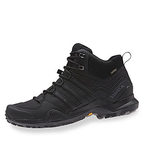 adidas Herren Terrex Swift R2 Mid Gtx Trekking Wanderhalbschuhe, Schwarz, 44 EU