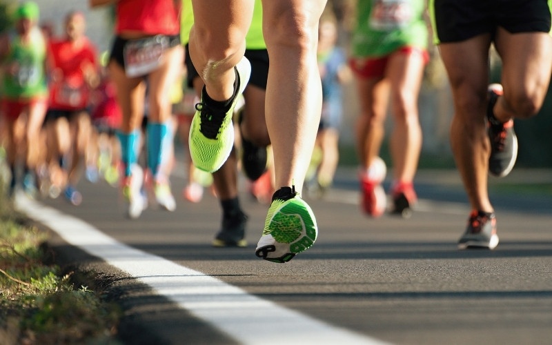 Beim Marathon erreicht man die langsamsten Geschwindigkeiten